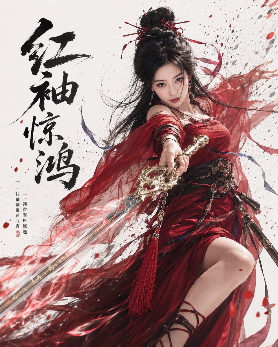 分享一组红衣师姐 — visual result shared by @you1873118