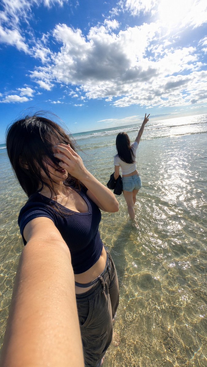 0.5倍で適当に撮ったのに、こういう写真がいちばん夏っぽく残る🌊夏休み終わっちゃった — visual result shared by @Live_life_style