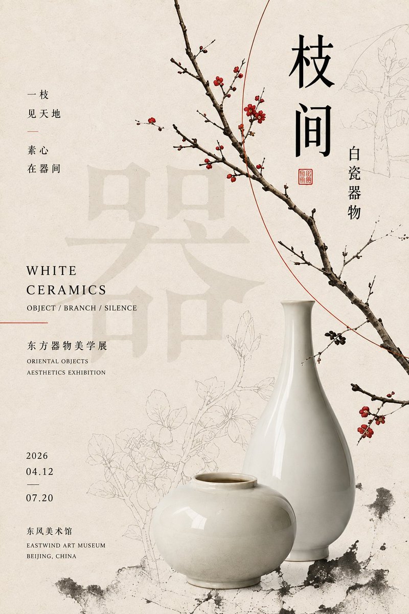 📜用 GPT-Image2 做东方器物海报，线条让版式更有活力 — visual result shared by @MrLarus