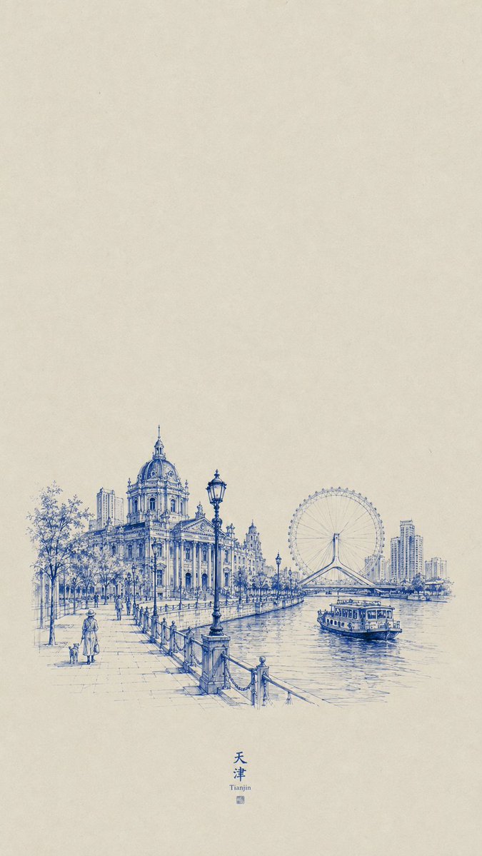 用一种画风，收藏世界上的城市📔 — visual result shared by @hann7712