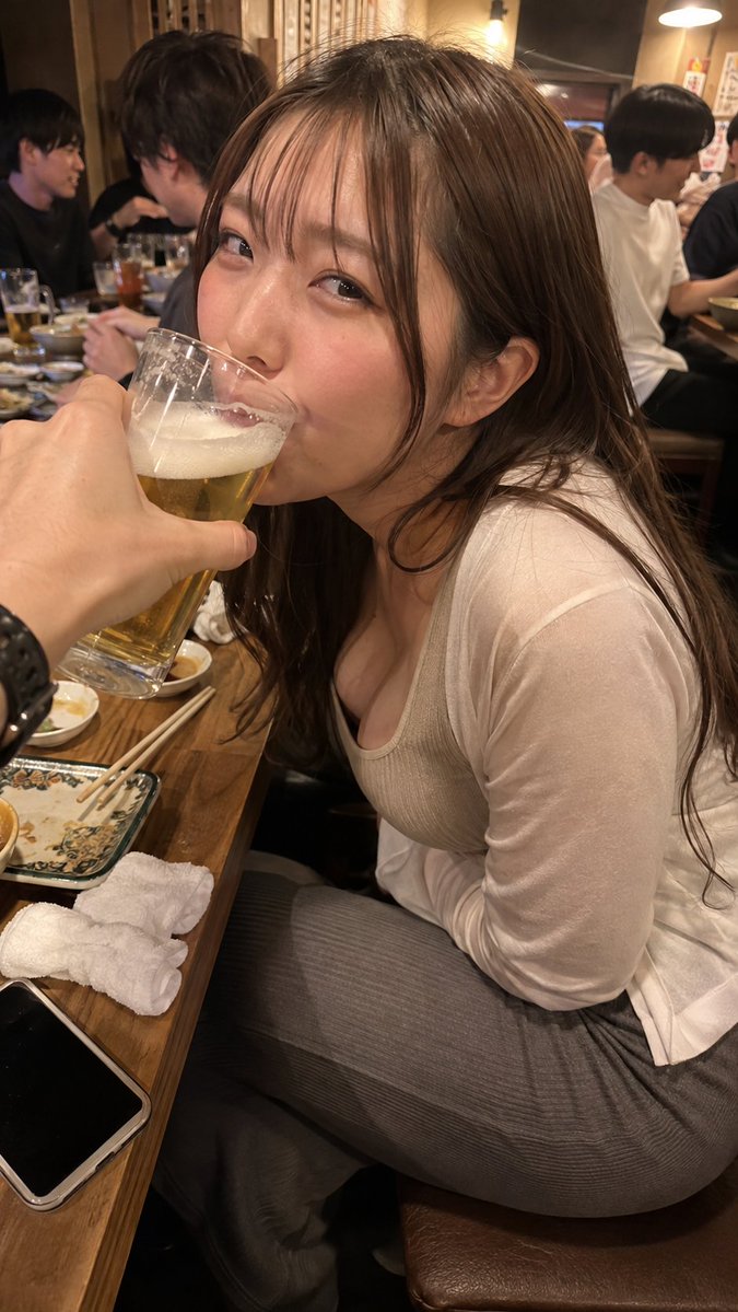 ねぇそれ私にも飲ませて — visual result shared by @tonomisugi