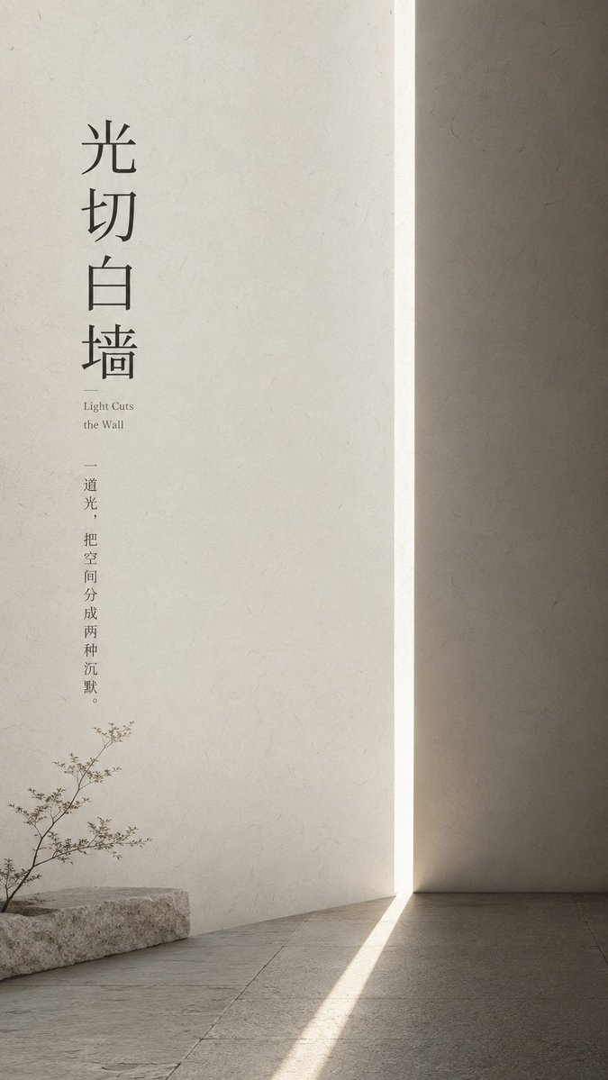 《建筑与光》 — visual result shared by @XiaoKooeye
