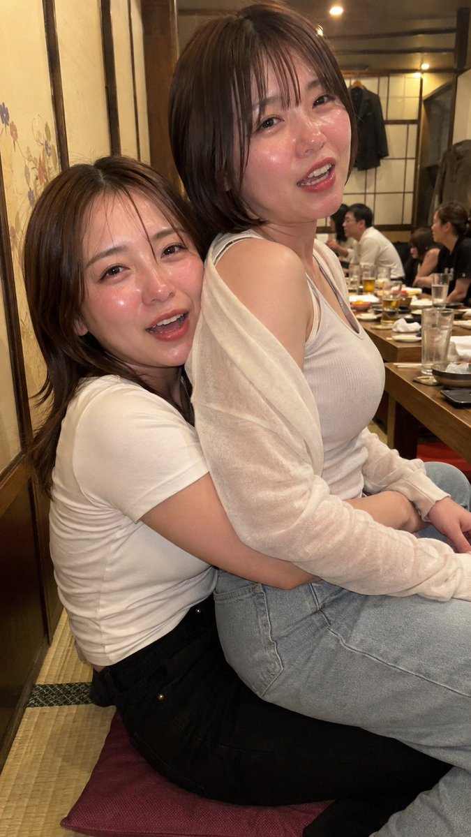 酔いどれ女子の戯れ — visual result shared by @tonomisugi