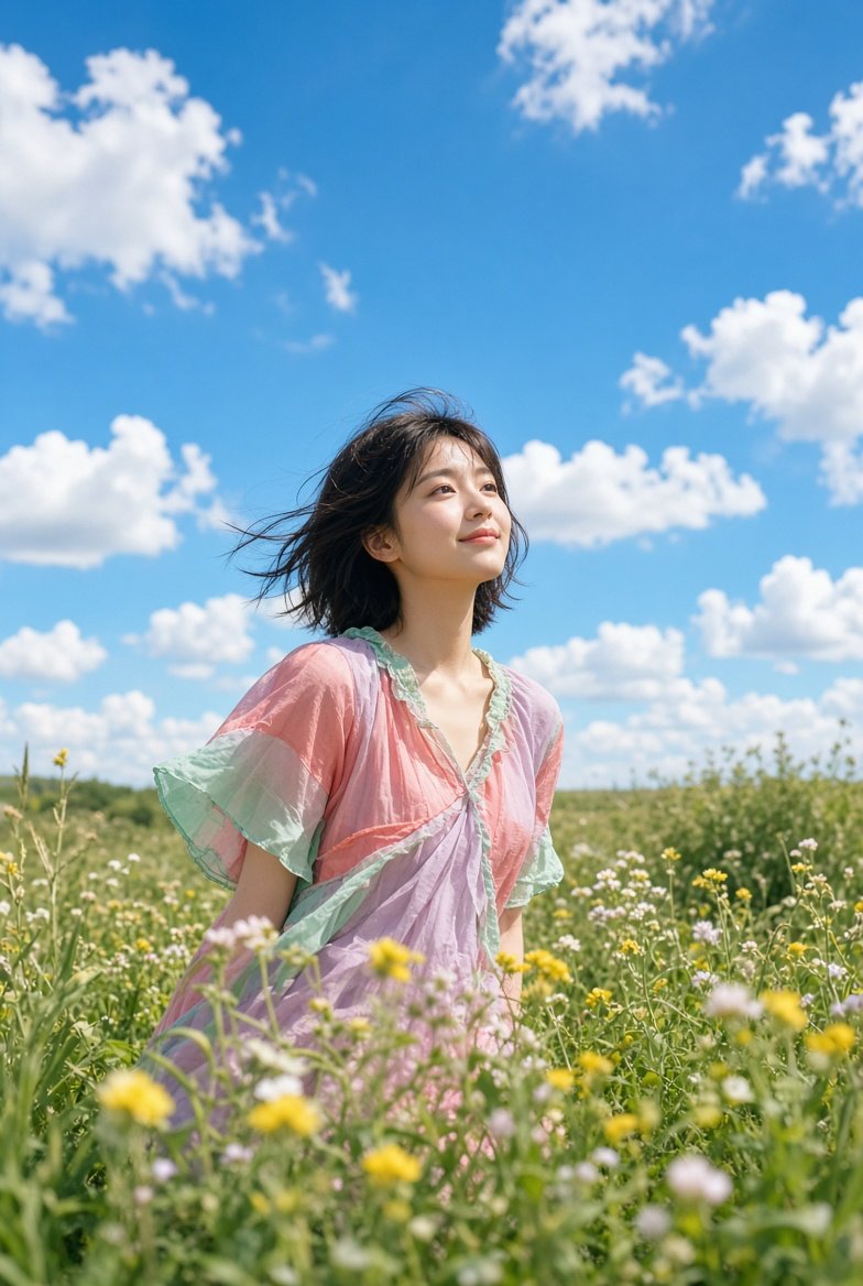 Soft dopamine summer: coral, mint, lilac, and — visual result shared by @Tanvir48992