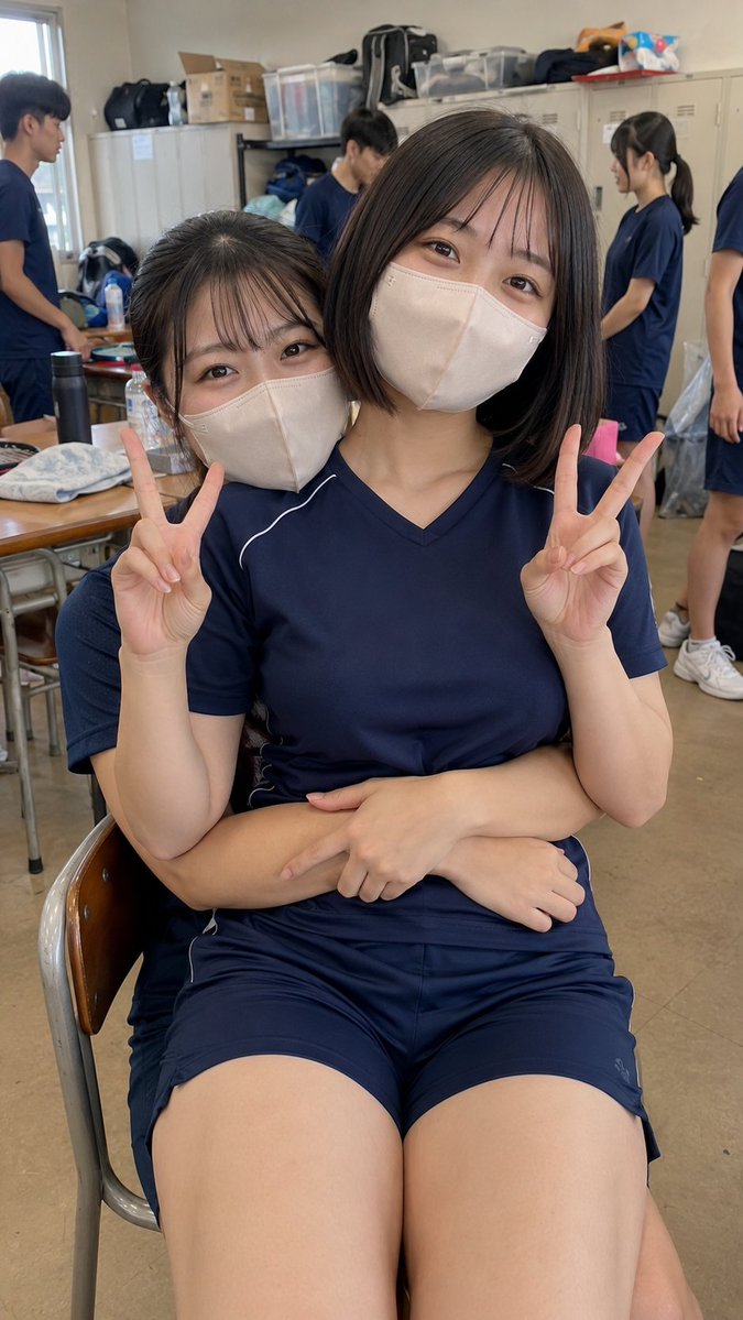 テロテロTシャツ Wダブルピース — visual result shared by @tonomisugi