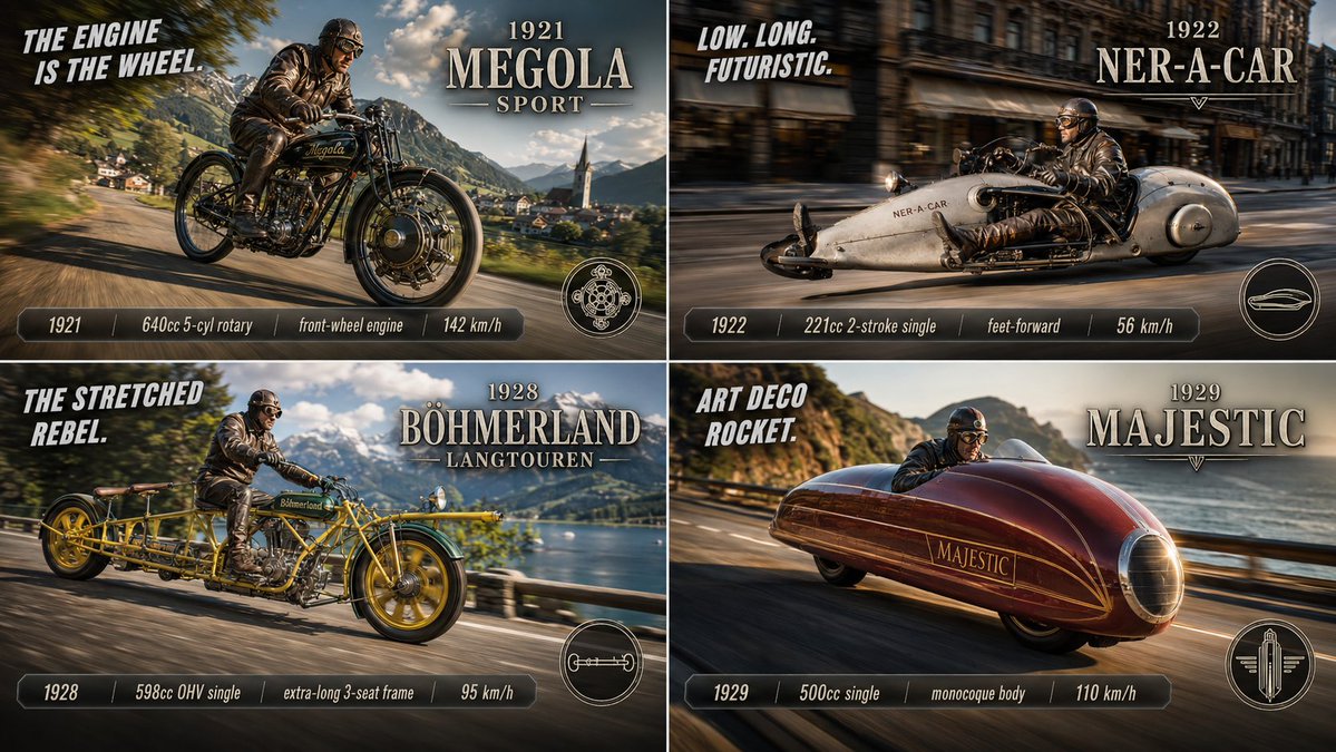 This prompt gives classic bikes a retro-futuri — visual result shared by @Gdgtify