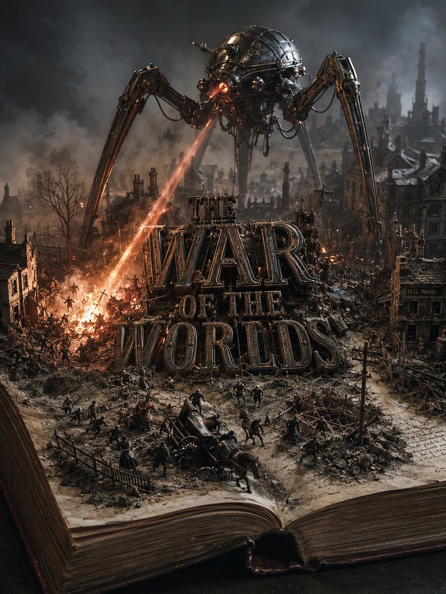 4 scifi books visualized, photorealistic cinem — visual result shared by @Gdgtify