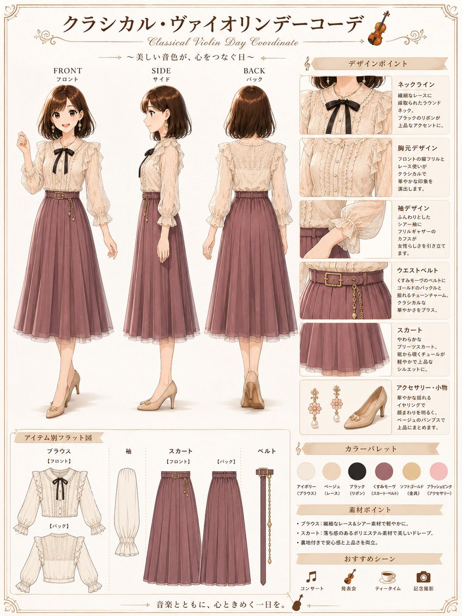 👗AI衣装デザイン図鑑👗 — visual result shared by @tarotaro_mgm