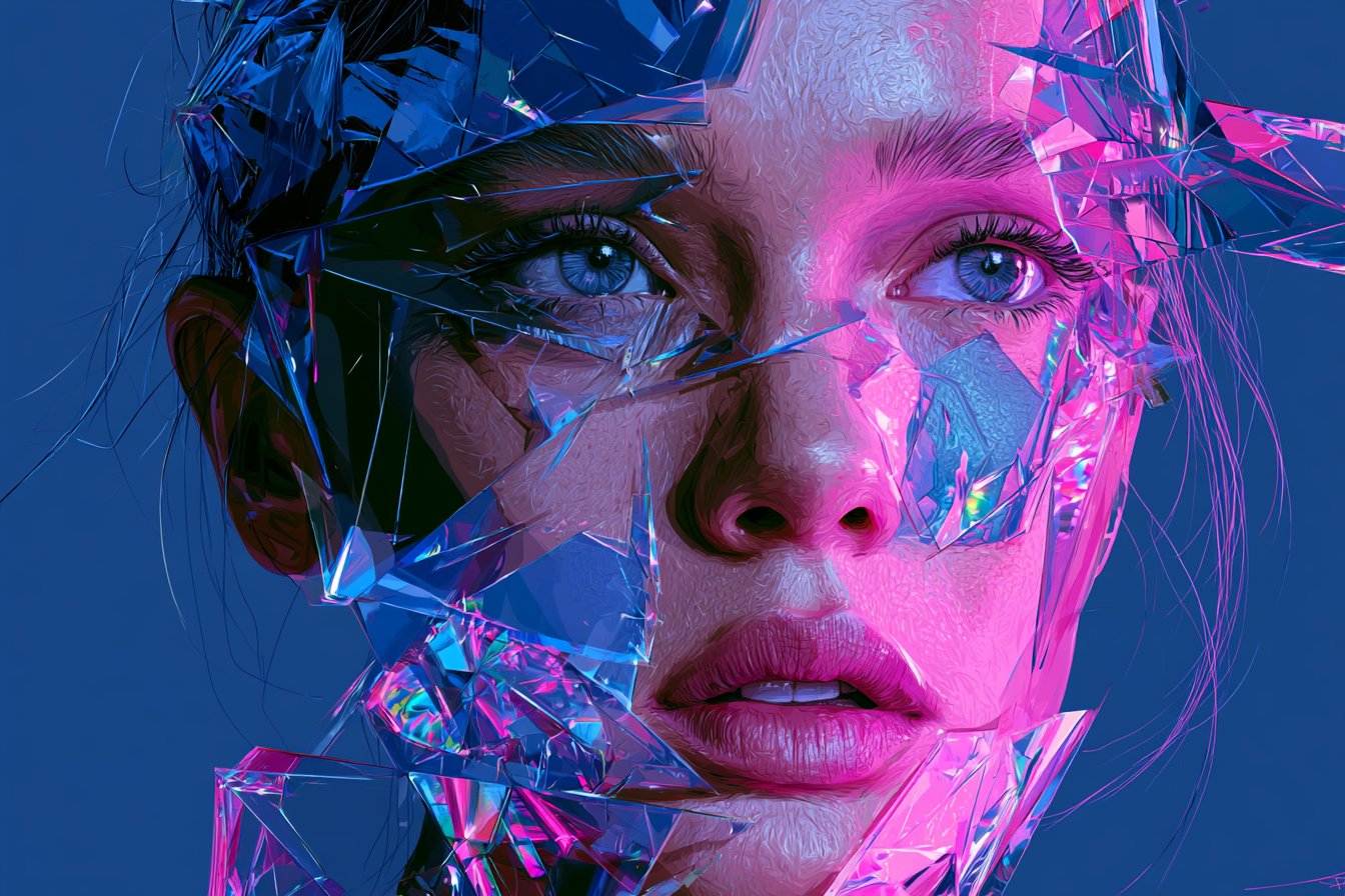 FRACTURED HOLOGRAPHIC PRISM — visual result shared by @LudovicCreator