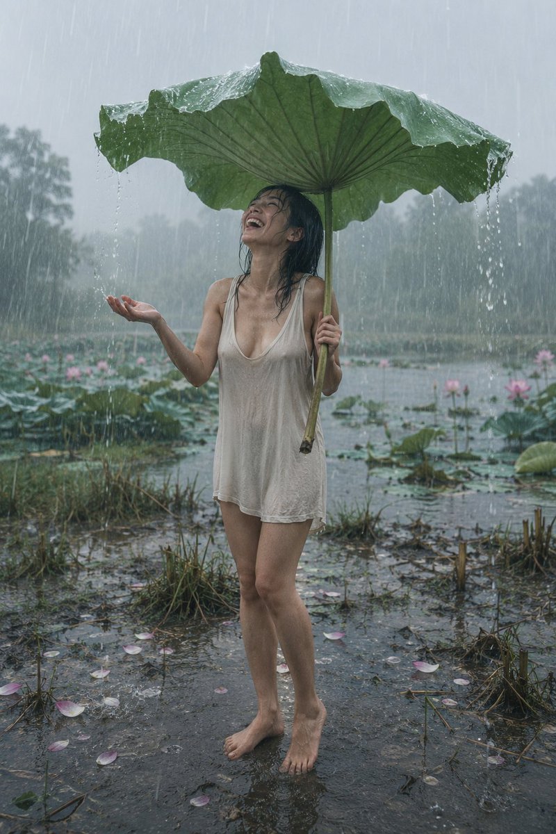 Nature's quiet way of making me happy. 🌧️ 🍃 — visual result shared by @christosina