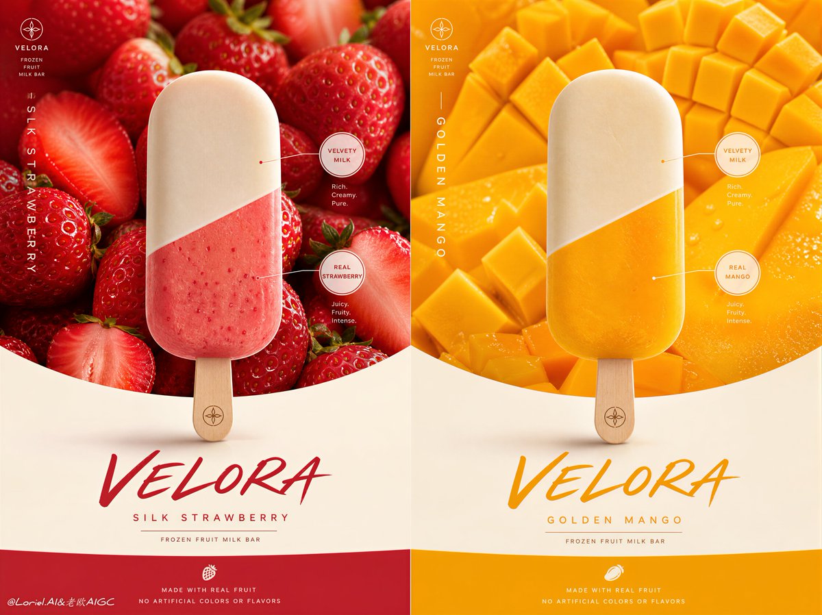 The smartest part is making two flavors share — visual result shared by @ou_zhen599