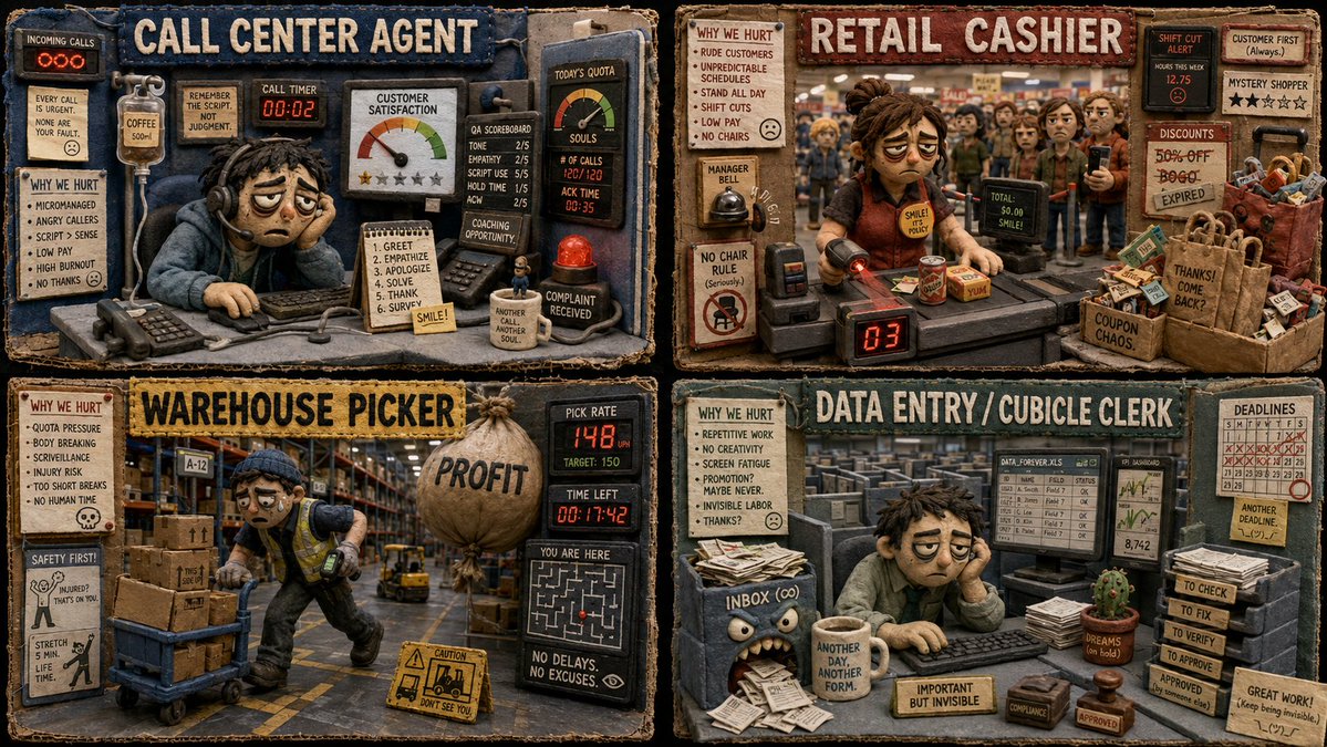 I asked GPT to show me 4 jobs that people are — visual result shared by @Gdgtify