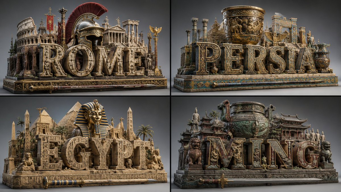 A fun way to visualize past empires. It works — visual result shared by @Gdgtify