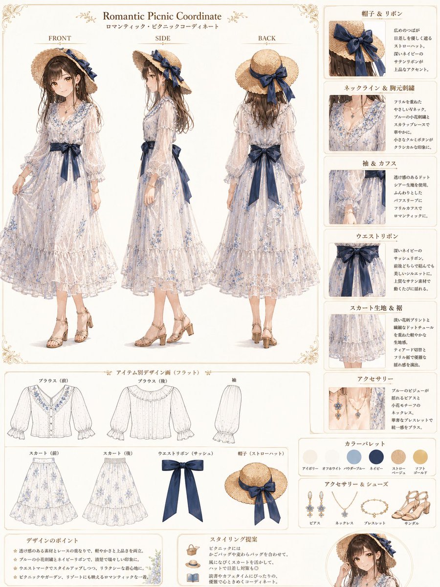👗AI衣装デザイン図鑑👗 — visual result shared by @tarotaro_mgm