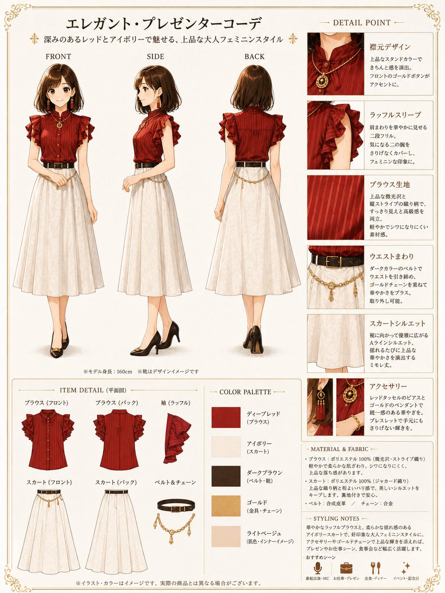 👗AI衣装デザイン図鑑👗 — visual result shared by @tarotaro_mgm