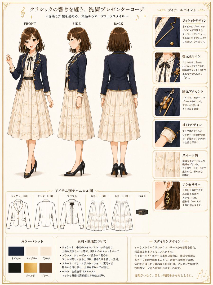 👗AI衣装デザイン図鑑👗 — visual result shared by @tarotaro_mgm