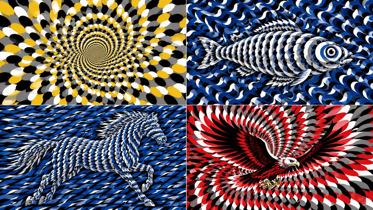 one of my favorite optical illusion prompts. T — visual result shared by @Gdgtify