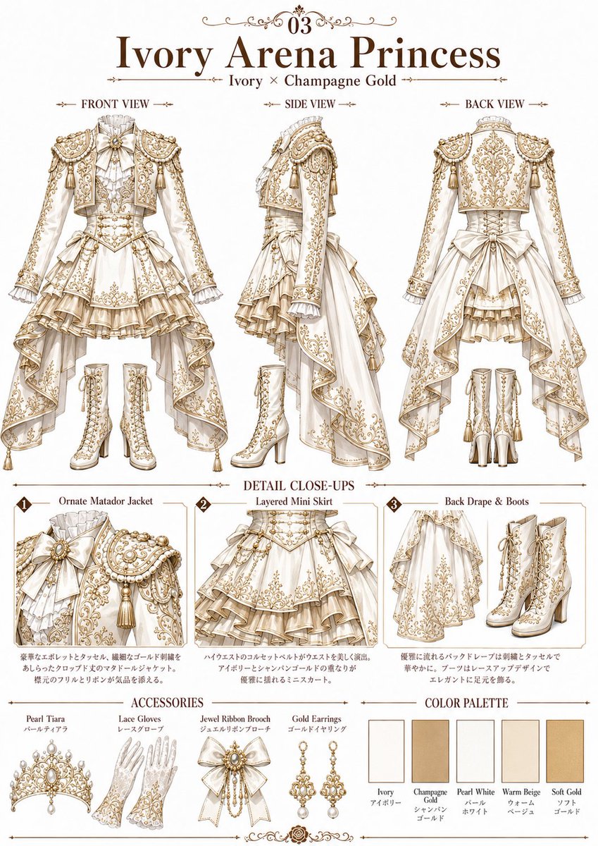 👗AI衣装デザイン図鑑👗 — visual result shared by @tarotaro_mgm