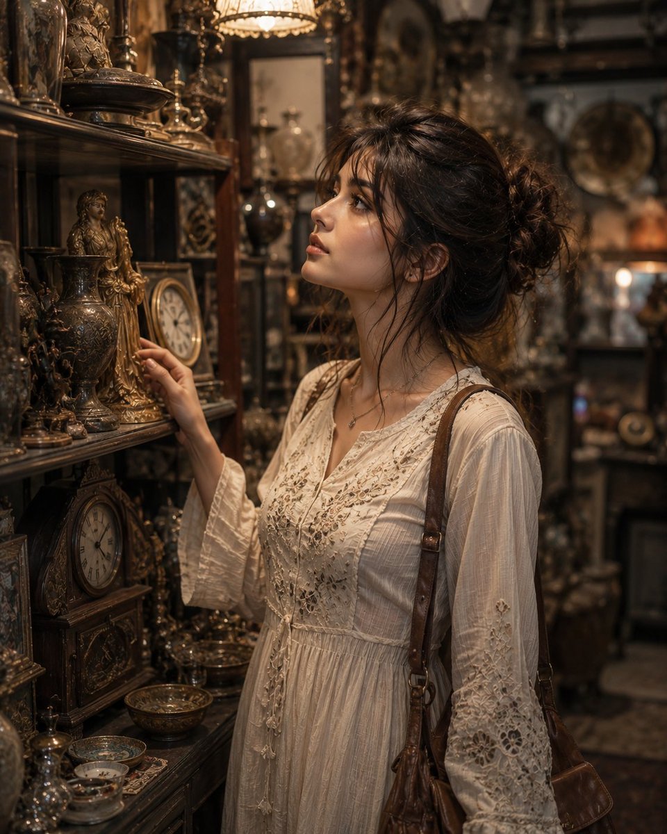 Lost in time among ancient treasures. — visual result shared by @Minahil42298354
