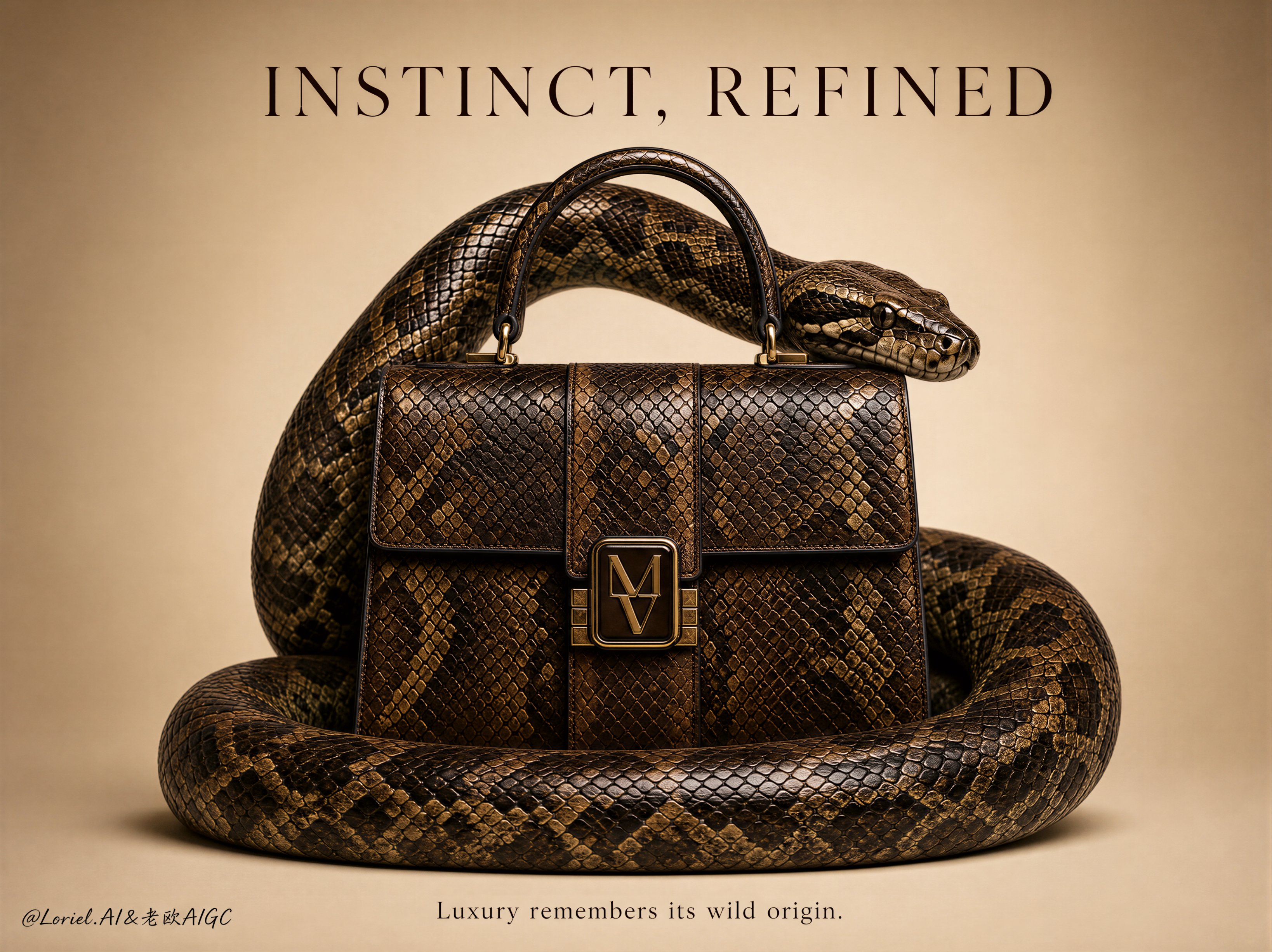 The image works because the animal is not deco — visual result shared by @ou_zhen599