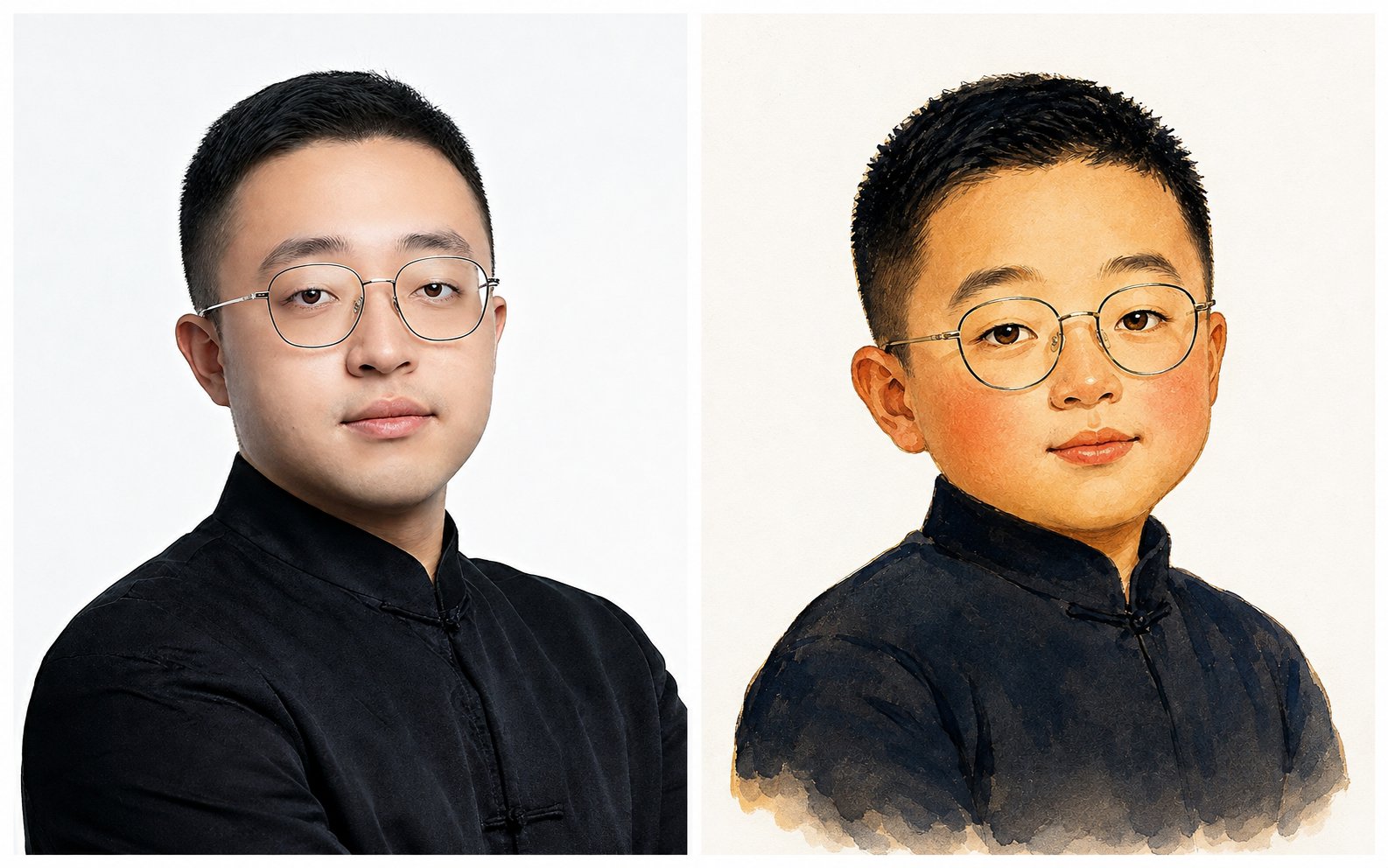 一起变小吧（附提示词） — visual result shared by @AdrianPunk115