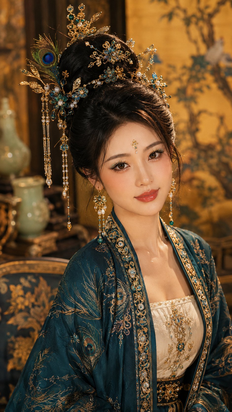 GPT Image 2生成古风人像:黛色流金 — visual result shared by @liyue_ai